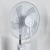 RETHYMNO standing fan chrome, silver, white