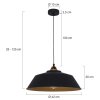Steinhauer MEXLITE Pendant Light black, 1-light source