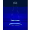 Leuchten Direkt LS-CIRCLE Pendant Light LED stainless steel, 1-light source, Remote control, Colour changer