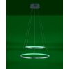 Leuchten Direkt LS-CIRCLE Pendant Light LED stainless steel, 1-light source, Remote control, Colour changer