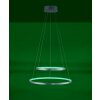 Leuchten Direkt LS-CIRCLE Pendant Light LED stainless steel, 1-light source, Remote control, Colour changer