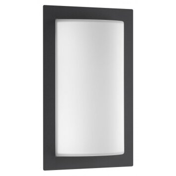 LCD outdoor wall light anthracite, 1-light source, Motion sensor