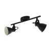 EGLO SERAS ceiling spotlight LED black, 2-light sources