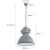 Steinhauer Vivette Pendant Light grey, Light wood, 1-light source
