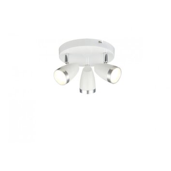 Globo round spotlight LED white, 3-light sources