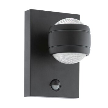 Eglo SESIMBA 1 Wall Light LED black, 2-light sources, Motion sensor