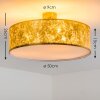 Foggia ceiling light gold, 3-light sources
