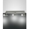 Fabas Luce NIKO Ceiling light LED matt nickel, 3-light sources