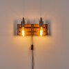 Mallard Wall Light Light wood, silver, 2-light sources