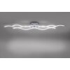 Leuchten-Direkt WAVE Ceiling light LED stainless steel, 3-light sources