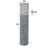 BREEVELD Floor Lamp grey, 1-light source