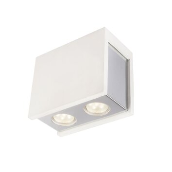 Globo CHRISTINE Ceiling light white, 2-light sources