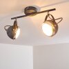 FOVERUP Ceiling Light chrome, grey, 2-light sources