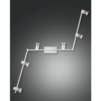 Fabas Luce ALICE Ceiling light chrome, white, 6-light sources