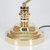 banker lamp gold, green, brass, 1-light source