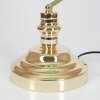 banker lamp gold, green, brass, 1-light source