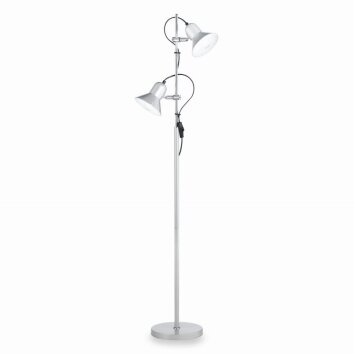Ideal Lux POLLY Floor Lamp silver, 2-light sources