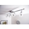 Brilliant LED ceiling light chrome, white, 4-light sources