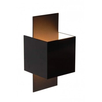 Lucide Cubo wall light black, 1-light source