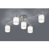 Trio-Leuchten Garda Ceiling Light matt nickel, 5-light sources