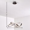 Woyens Pendant Light LED brushed steel, 1-light source