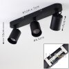 Kullaberg Ceiling Light black, 3-light sources