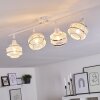 LIMASSOL Ceiling Light chrome, white, 4-light sources
