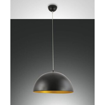 Fabas Luce DINGLE hanging light gold, black, 1-light source