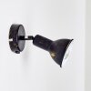 POLMAK wall spotlight black-gold, 1-light source