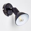 POLMAK wall spotlight black-gold, 1-light source