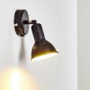 POLMAK wall spotlight black-gold, 1-light source