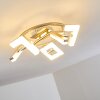 KARIS ceiling light LED matt nickel, 3-light sources