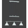 Trio 3751 pendant light stainless steel, matt nickel, 3-light sources