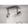 Brilliant LED ceiling spotlight chrome, white, 2-light sources