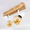 Barbengo Ceiling Light Light wood, white, 2-light sources