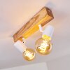 Barbengo Ceiling Light Light wood, white, 2-light sources