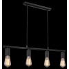 Pendant Light Globo MOSSABI black, 4-light sources