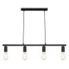 Pendant Light Globo MOSSABI black, 4-light sources