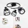 RIETI Ceiling Light black, 3-light sources