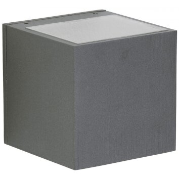 Albert 372 outdoor wall light LED anthracite, 2-light sources