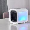 CHANIA electric desk fan LED black, white, 1-light source, Colour changer