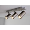 Trio 8024 ceiling light stainless steel, matt nickel, 3-light sources