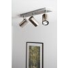 Trio 8024 ceiling light stainless steel, matt nickel, 3-light sources