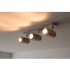 Trio 8024 ceiling light stainless steel, matt nickel, 3-light sources