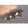 Trio 8024 ceiling light stainless steel, matt nickel, 3-light sources