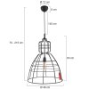 Steinhauer MARK III Pendant Light black, 1-light source