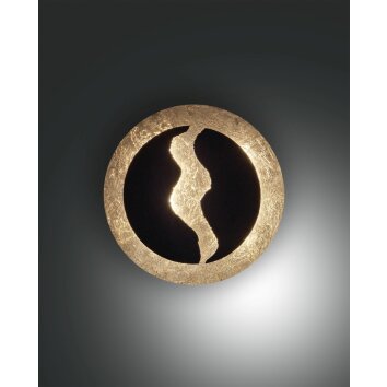 Fabas Luce CEVA Wall Light LED gold, black, 1-light source
