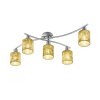 Trio-Leuchten Garda Ceiling Light matt nickel, 5-light sources