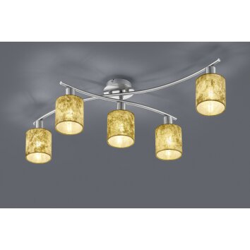 Trio-Leuchten Garda Ceiling Light matt nickel, 5-light sources