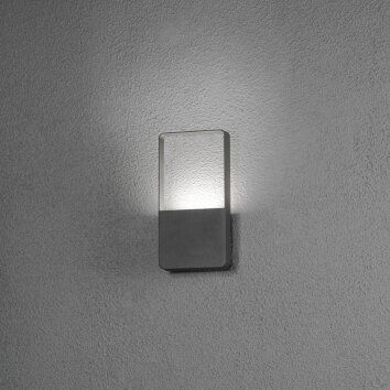 Konstsmide MATERA Outdoor Wall Light LED black, 1-light source